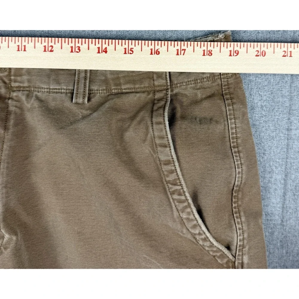 Banana Republic Men's Brown Chino Shorts Size 36 Flat Front Casual Cotton